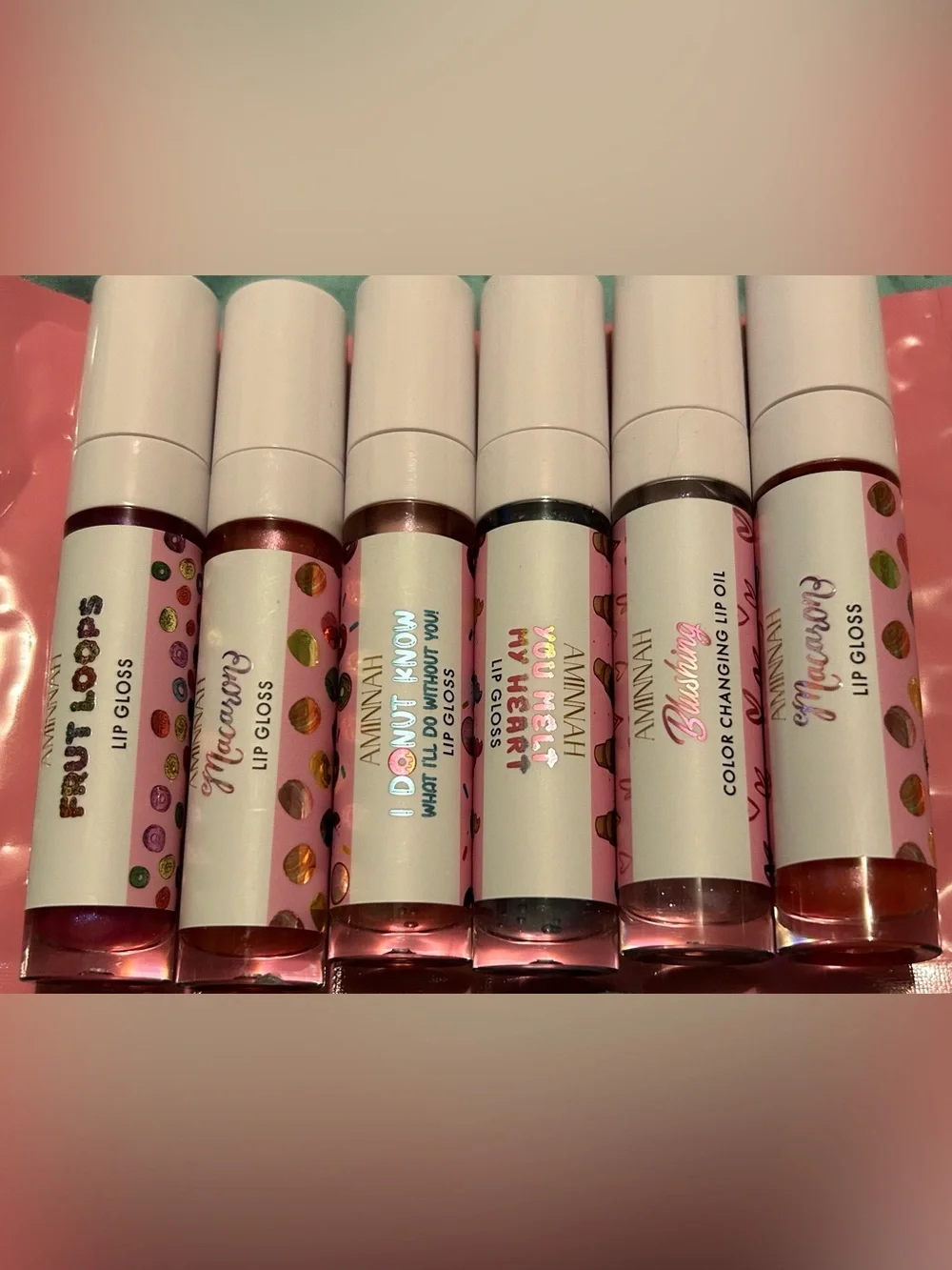 6 Aminnah Lip Glosses